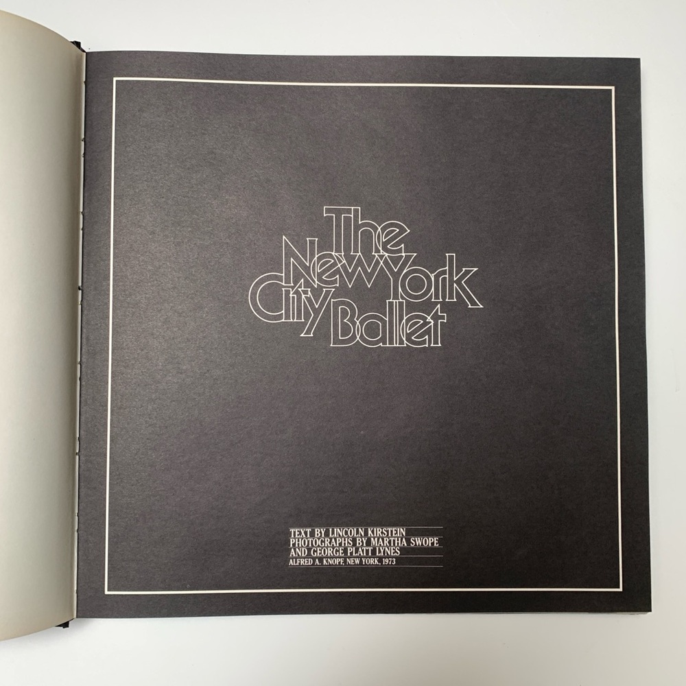RARE Vintage 1973 The New York City Ballet 1st Edition Coffee Table Book